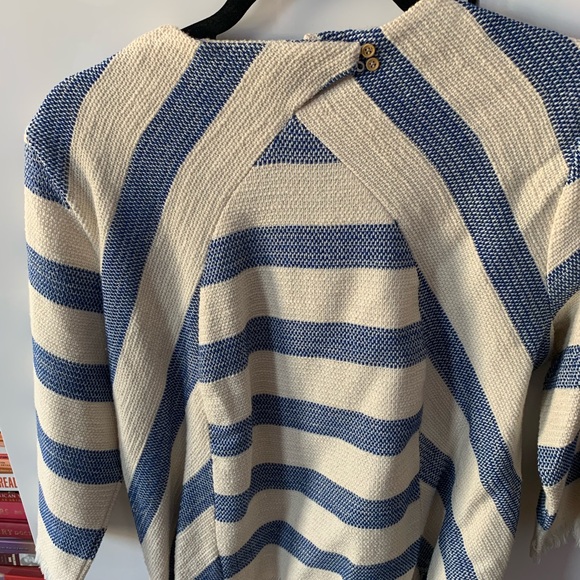 Zara Striped Frayed Top - Picture 6 of 6